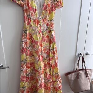 By NICOLA Floral Maxi Dress - Pink, Yellow, Green